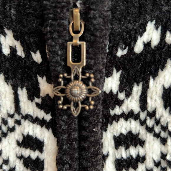 Vintage Alfred Dunner Zip Front Chenille Cardigan - Picture 4 of 7